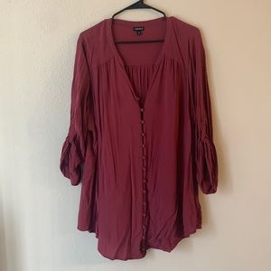 Torrid burgundy top
